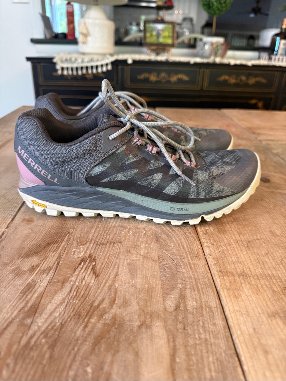 Merrell Women's Gray and Pink Trail Runners